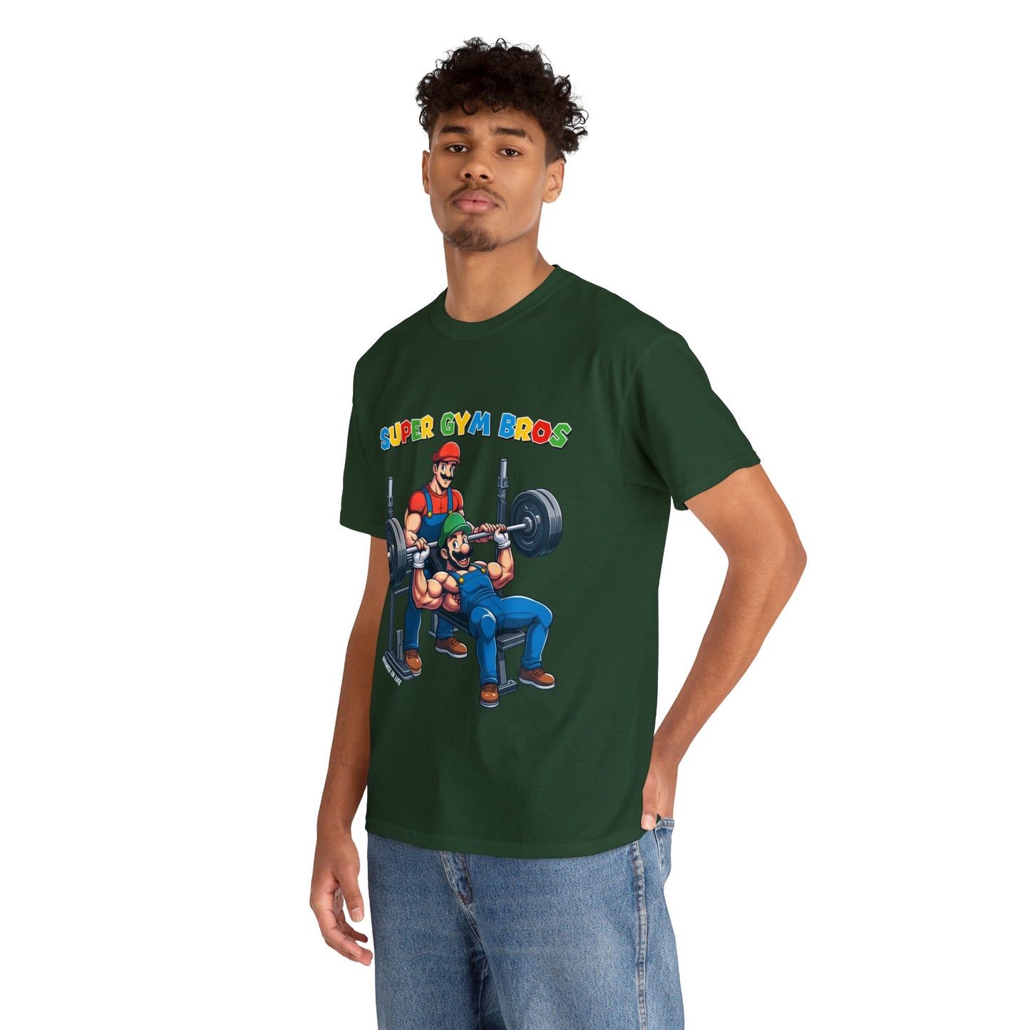 SUPER GYM BROS - T-Shirt Front Print